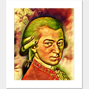 Wolfgang Amadeus Mozart Snow Portrait | Wolfgang Amadeus Mozart Artwork 14 Posters and Art